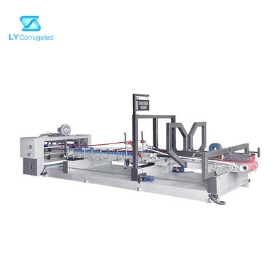 correzione d'incollatura d'alimentazione automatica di cucitura della macchina del cartone 130m/min che conta impilando la cartella Gluer della scatola