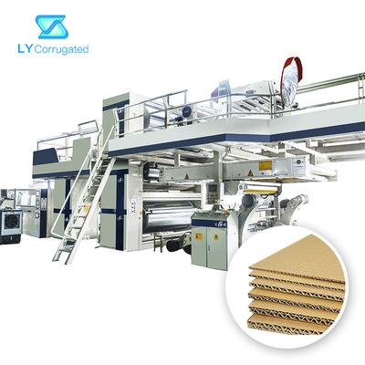 2 3 5 7 linee di produzione ondulata del contenitore di cartone di 9 pieghe 1400mm - 2800mm