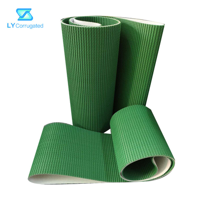 Nastro trasportatore inclinato verde del PVC del cartone ondulato per l'impilatore automatico del canestro